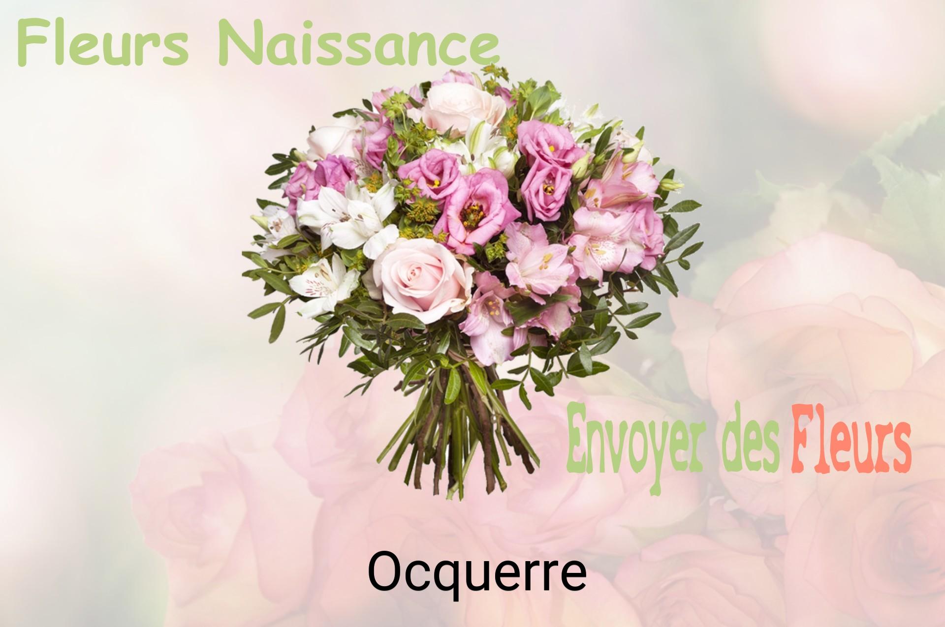 Bouquet de fleurs de naissance livré à Ocquerre